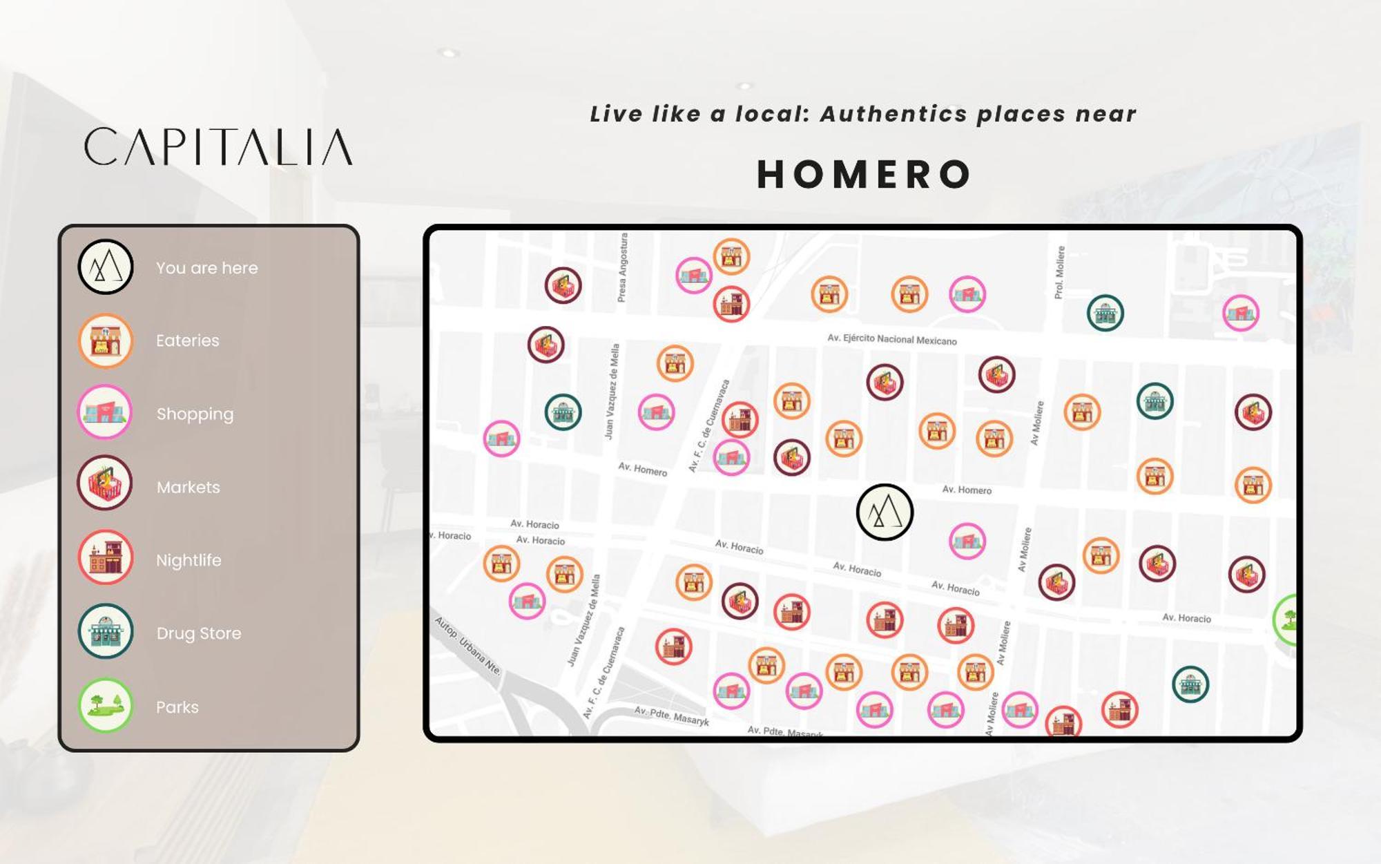 מקסיקו סיטי Capitalia - Luxury Apartments - Homero מראה חיצוני תמונה